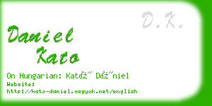 daniel kato business card